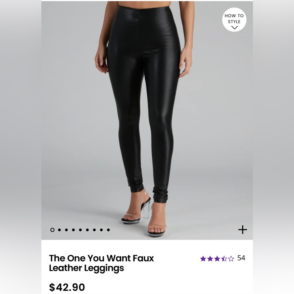 The One You Want Faux Leather Leggings - Windsor